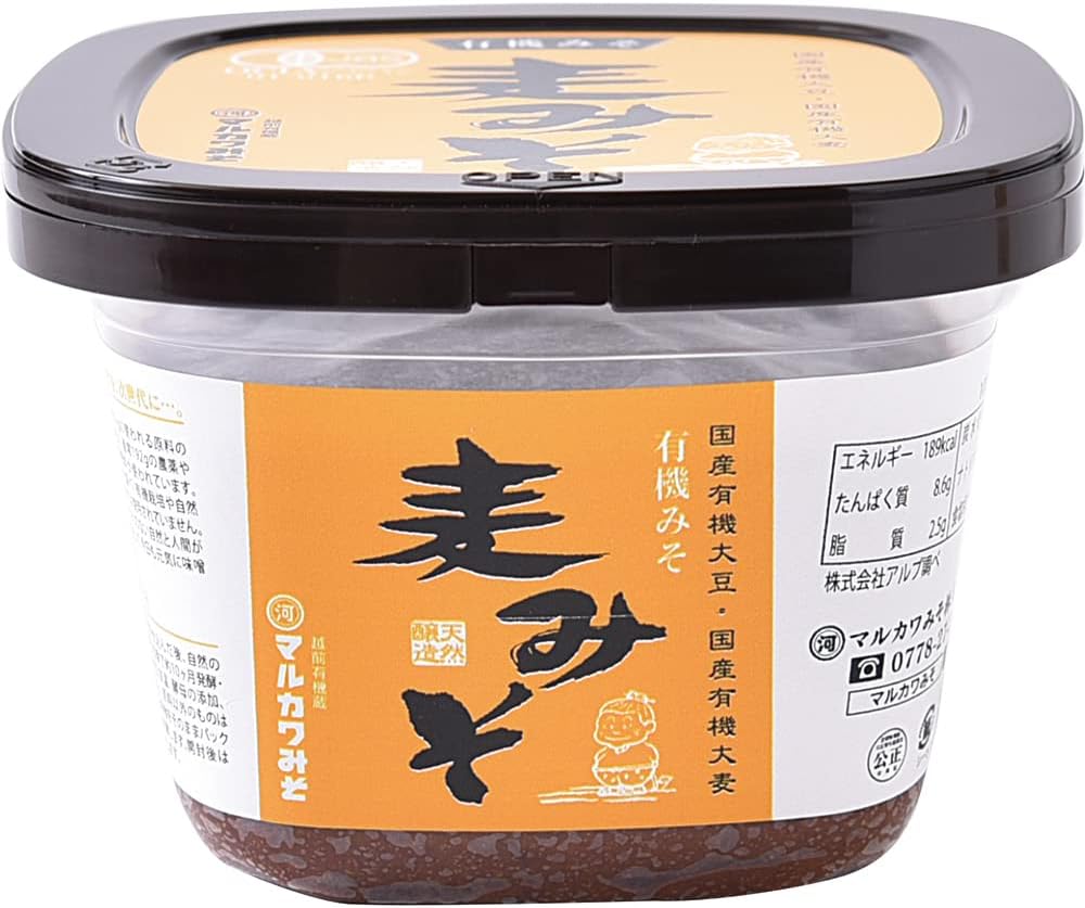 割主烹従 飛竜 マルカワみそ 有機麦みそ 600g