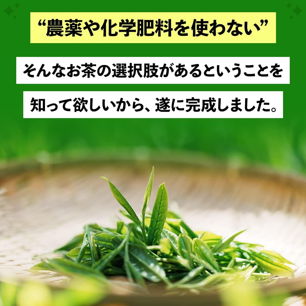 みずたま農園 農薬も化学肥料も使わないで育てたお茶 緑茶 ティーバッグ 2.5g×50p 【農薬不使用 化学肥料不使用 水出し お湯出し ティーパック】（パック 農不緑TB） 画像2