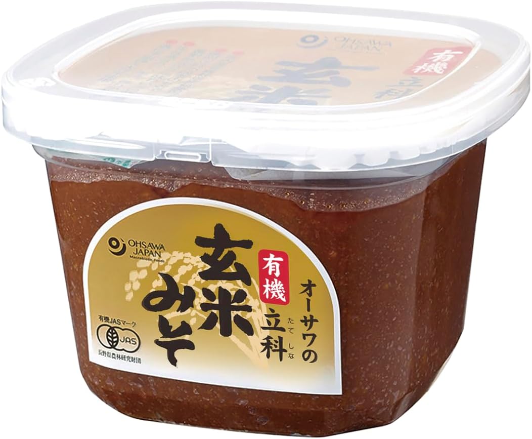 オーサワの有機立科玄米みそ650g